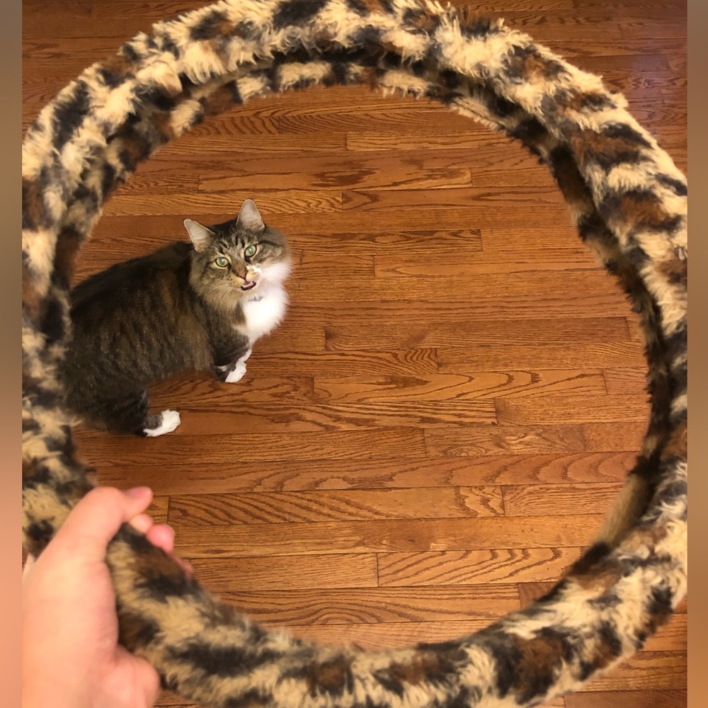 Leopard steering wheel cover